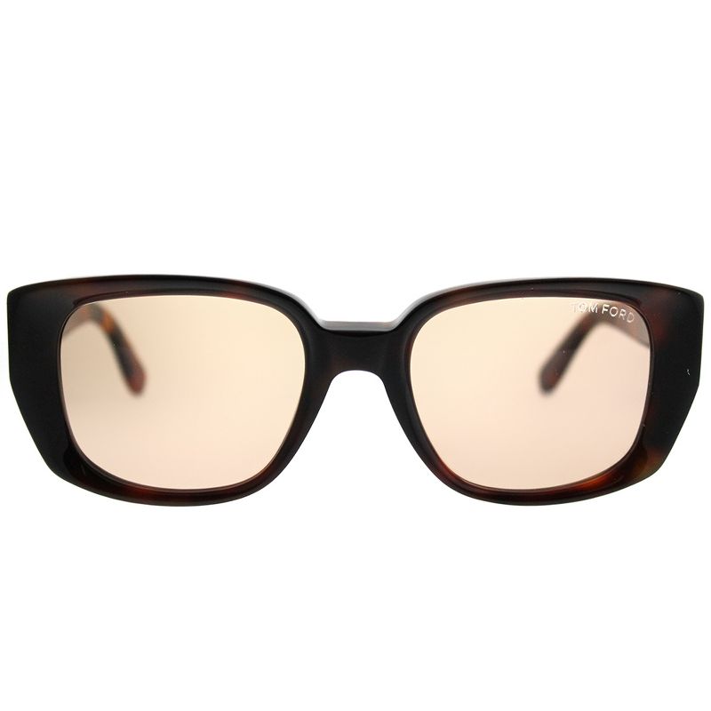 Tom Ford Raphael  52E Unisex Rectangle Sunglasses Dark Havana 52mm