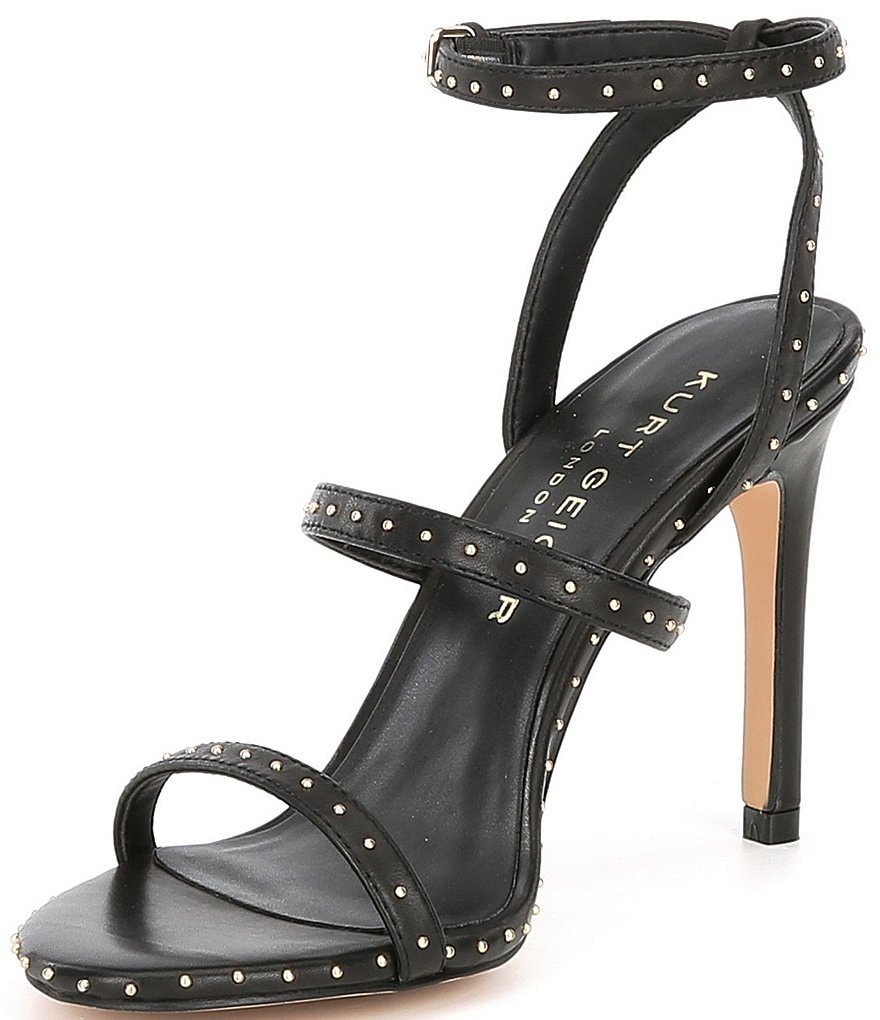 Kurt Geiger London Portia Studded Leather Strappy Dress Sandals