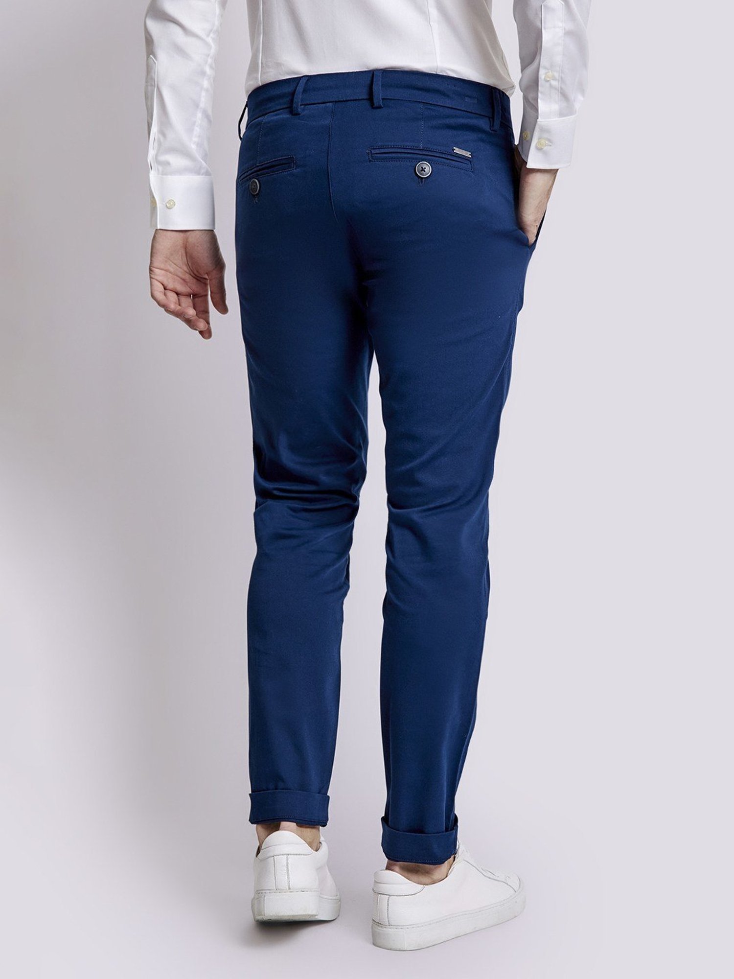 Bruun & Stengade Blue Slim Fit Chinos