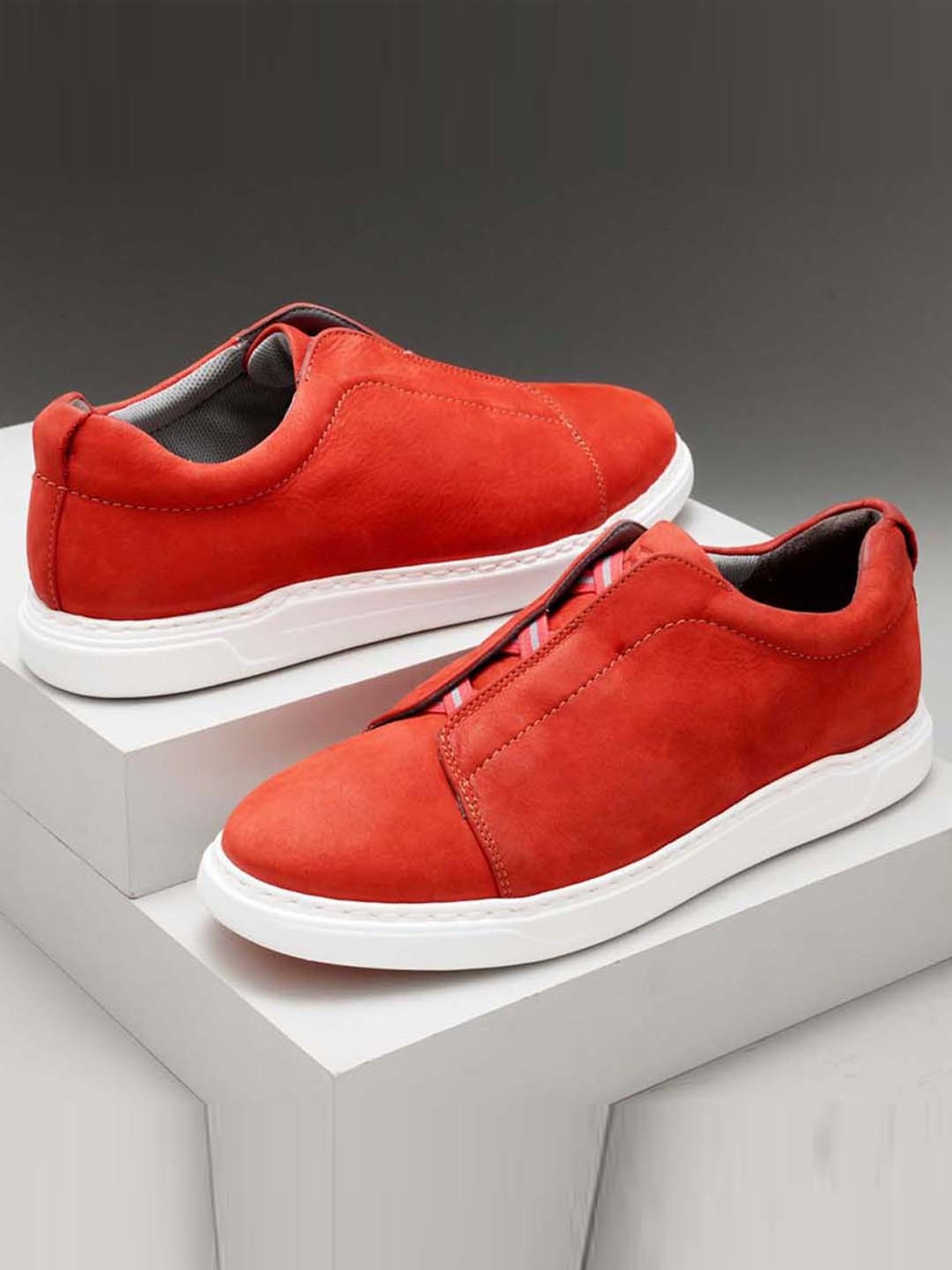 Ruosh Men's The Alpha Red Casual Sneakers