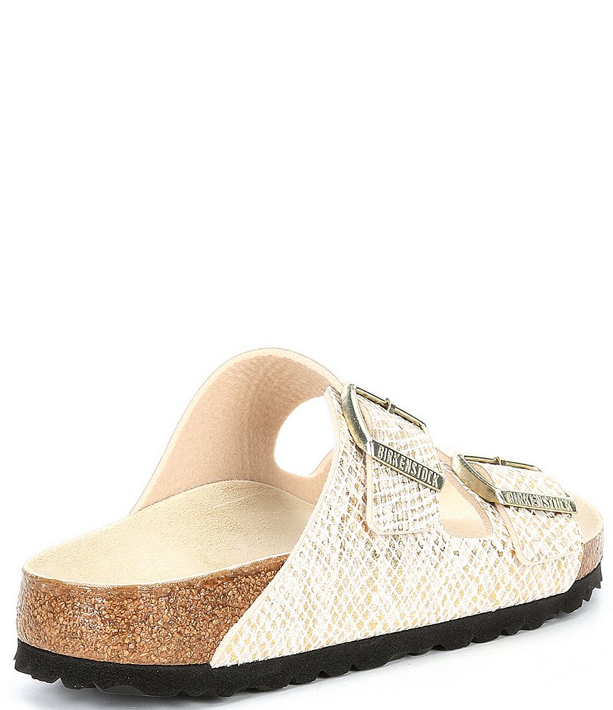 Birkenstock Women's Arizona Python Embossed Double Buckle Sandals