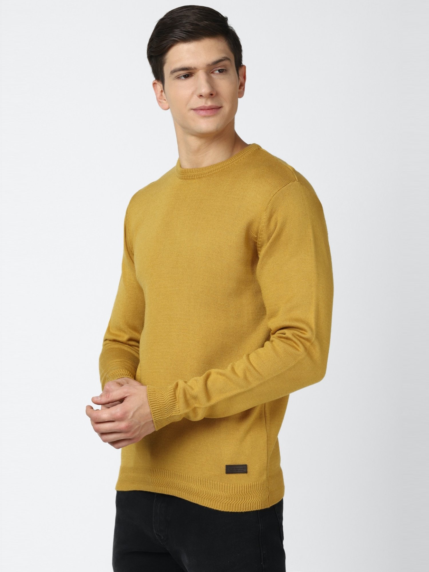 Duke Wine Self Striped Sweater