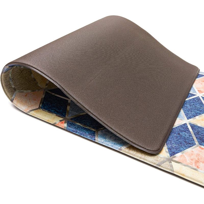 1'4"x2'4" Rectangle Indoor and Outdoor Polyurethane Floor Mat Black - PiccoCasa