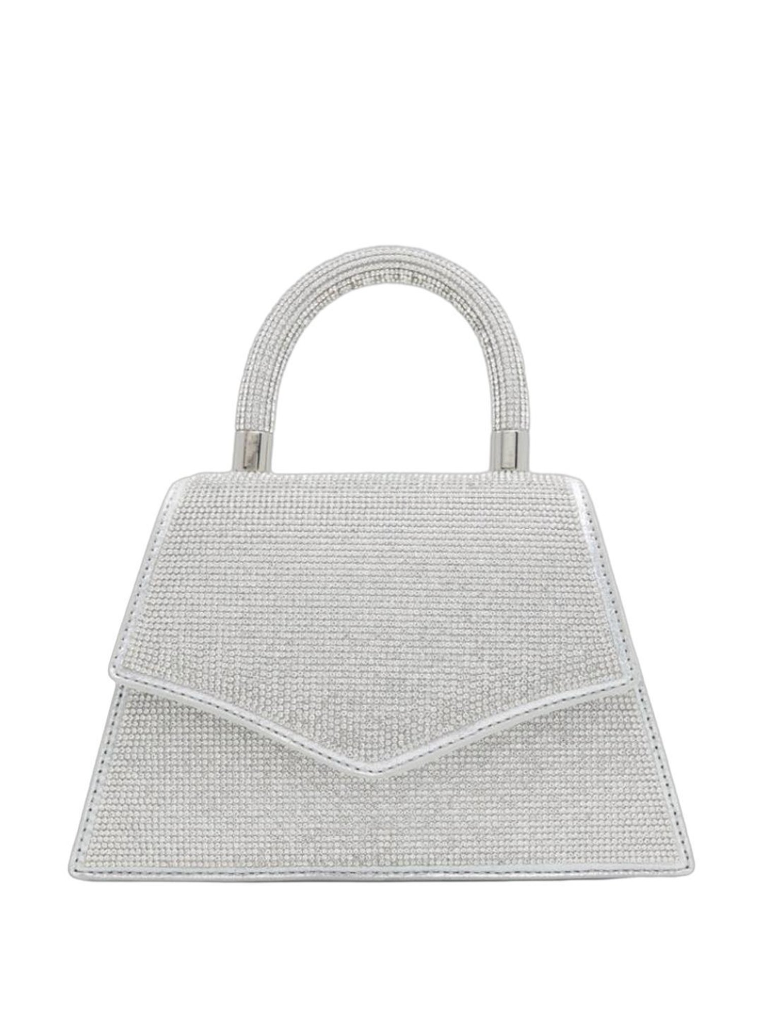 Call It Spring Silver Embellished Handbag