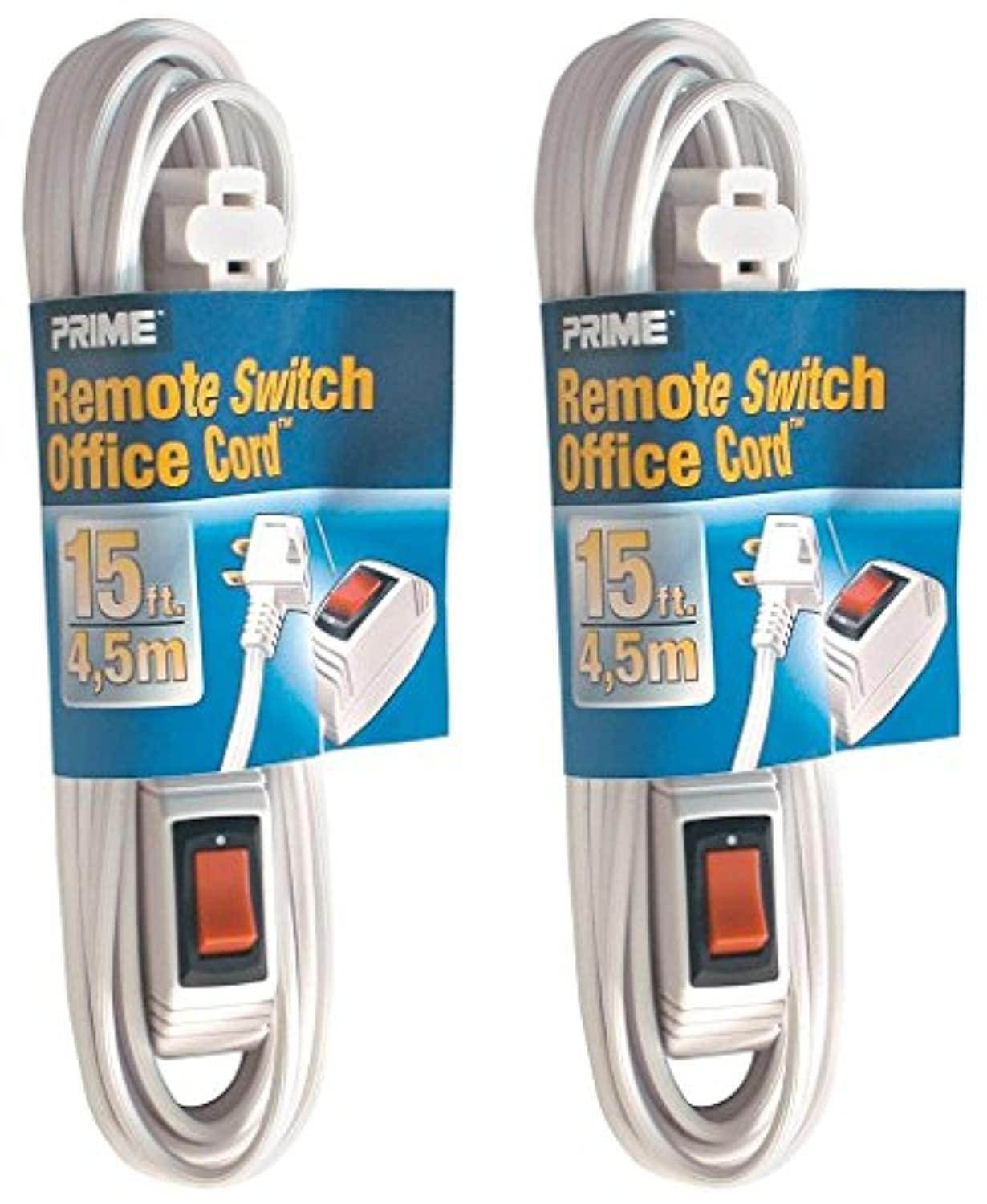 prime wire & cable ec870615 15-foot 16/2 spt-2 remote switch cord, white, 2-pack