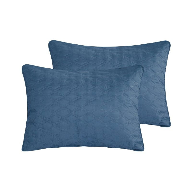 King 3pc Circle Embossed Quilt Set - VCNY Home