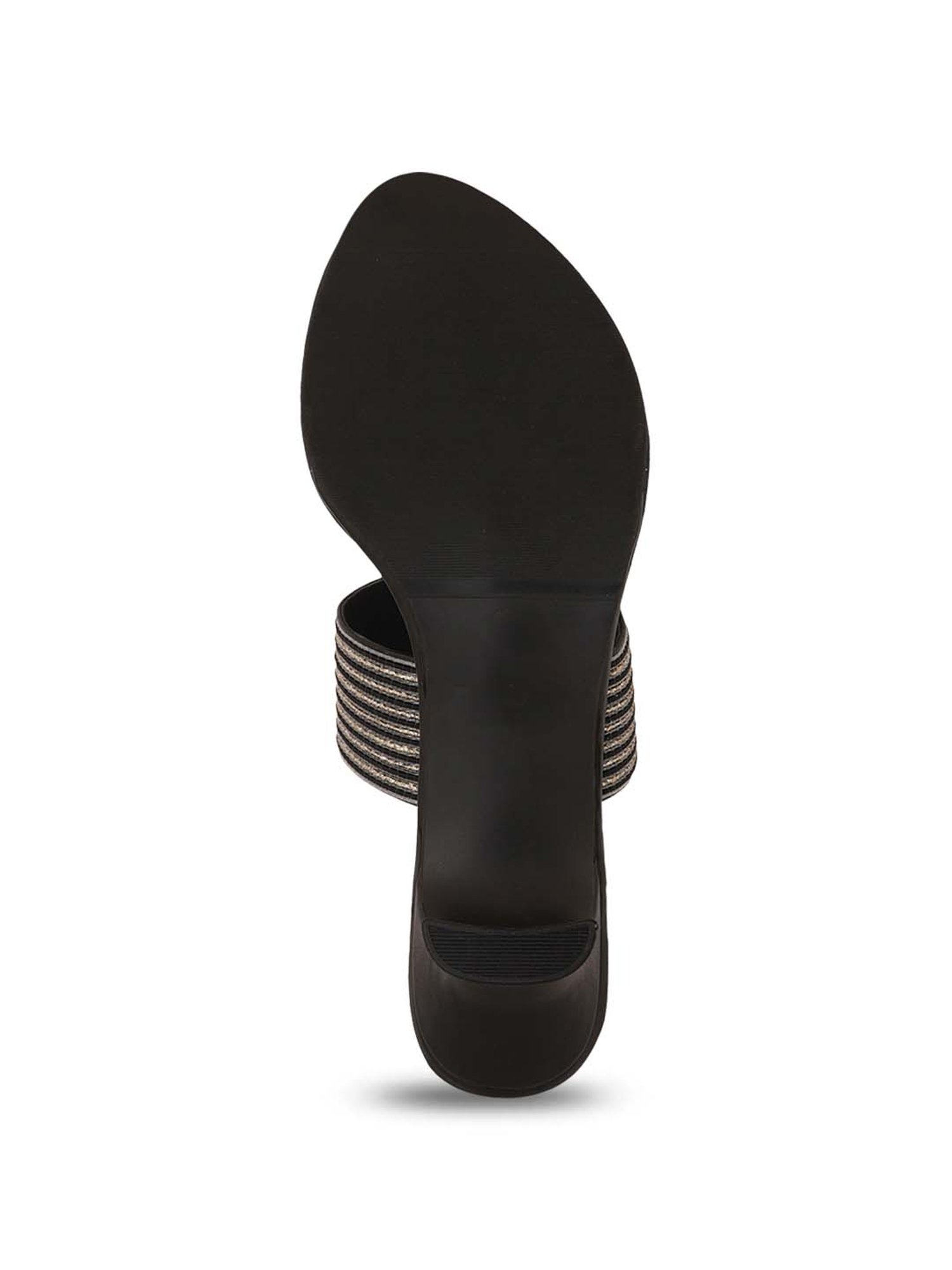 Pelle Albero Women's Black Toe Ring Sandals