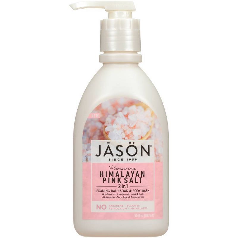 Jason 2-in-1 Foaming Bath Soak and Body Wash Himalayan Pink Salt - 30 fl oz