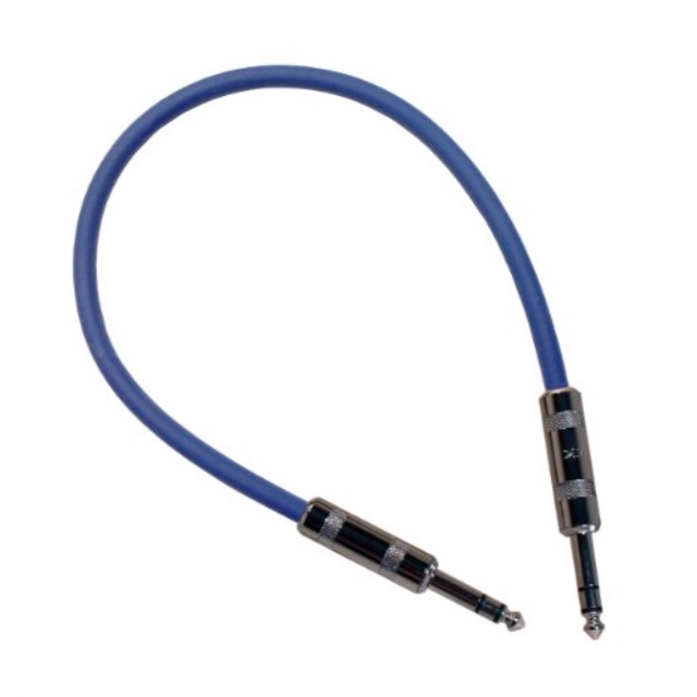 rapco horizon blc1.b stage series balanced line cable trs  trs 1feet blue