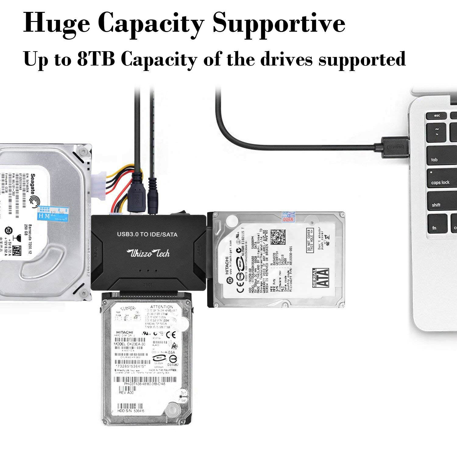 USB 3.0 to IDE/SATA Converter Adapter Kit For 2.5"/3.5" SATA/IDE/SSD Hard Drive