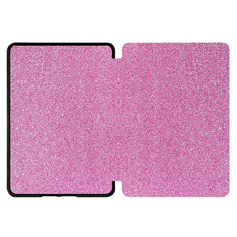 PU Leather Case for All-new Kindle Paperwhite (10th Gen - 2018 Release only&mdash;Will Not fit Prior Gen Kindle Devices), Shinning Pink