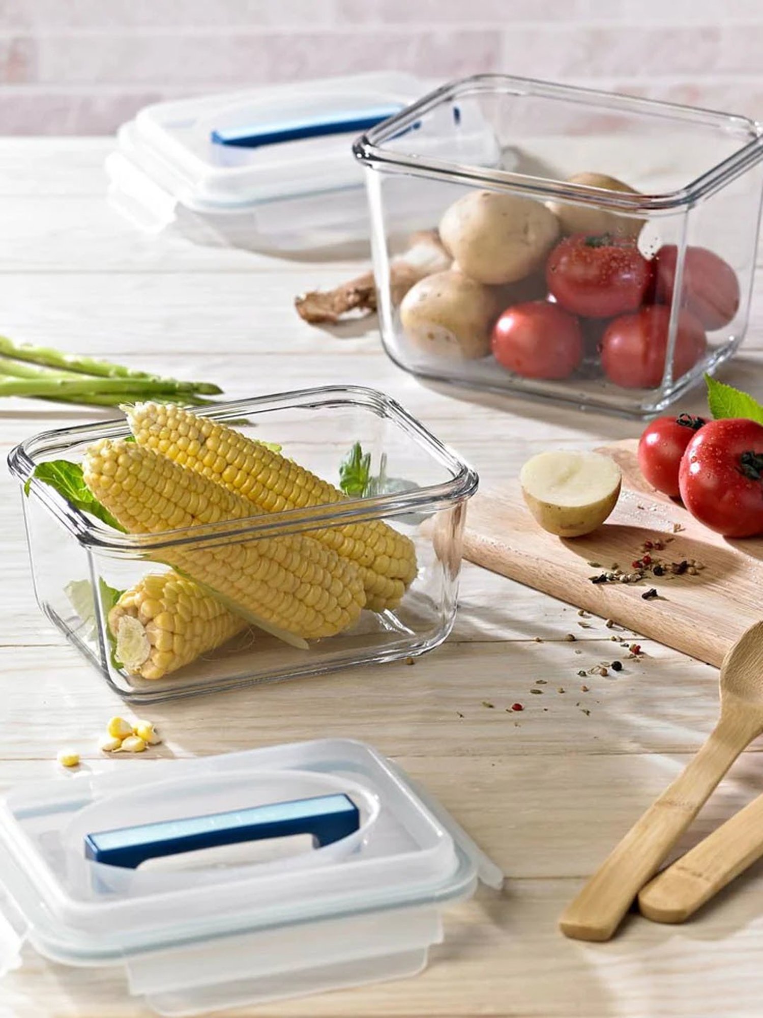 Glasslock Transparent Glass 2700 ml Jars and Container