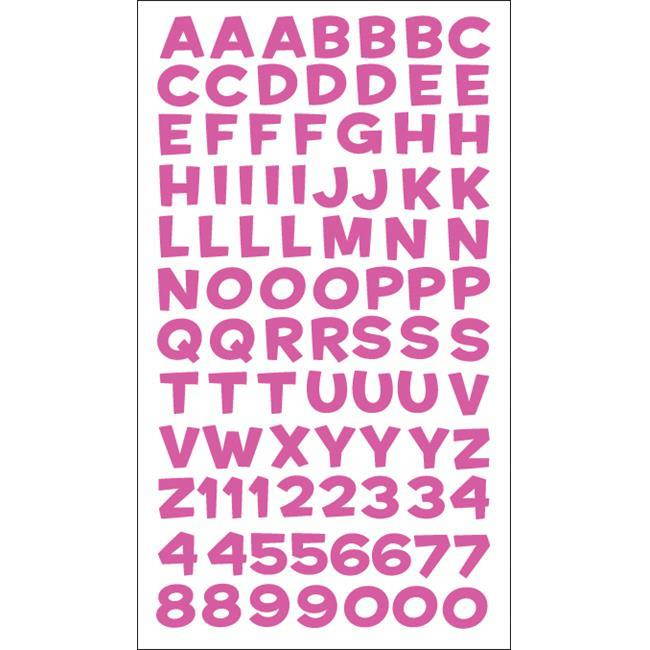 Sticko Alphabet Stickers-Funhouse Pink Metallic