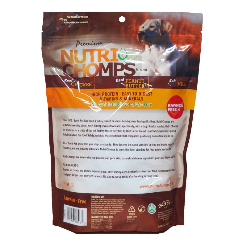 Nutri Chomps Assorted Knots Chicken Dog Treats - 9ct