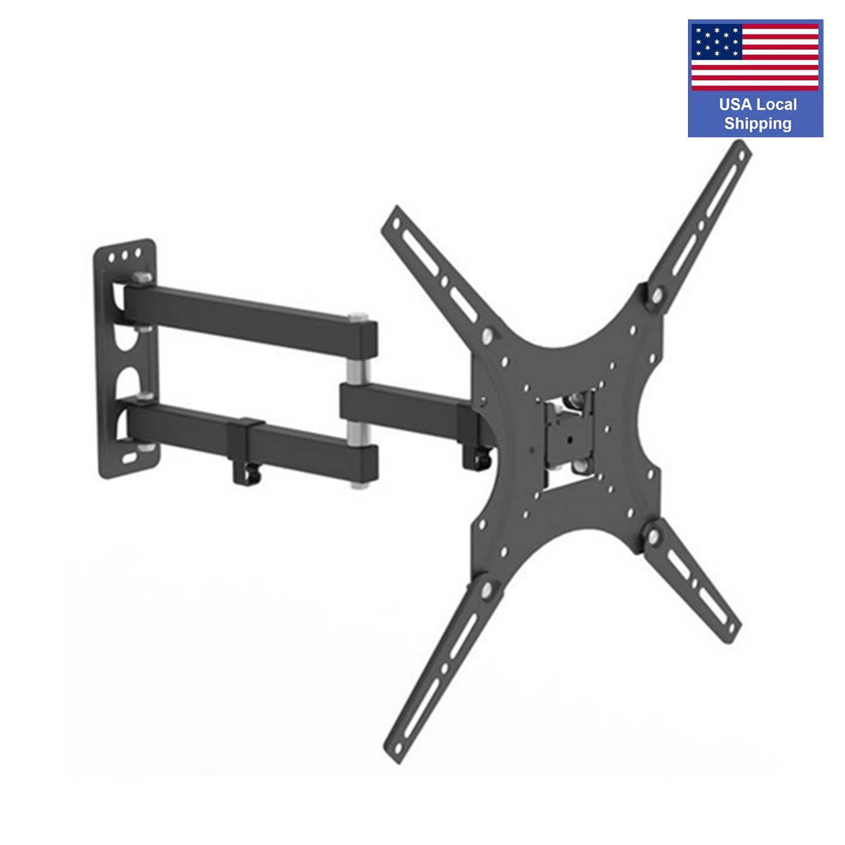 26-55" Adjustable Wall Mount Bracket Rotatable TV Stand with Spirit Level  Load Bearing 30kg / Maximum Vesa400 * 400 / Up and Down Adjustable - 5 ~ + 12 &deg; with Rotation 180 &deg;,TM08