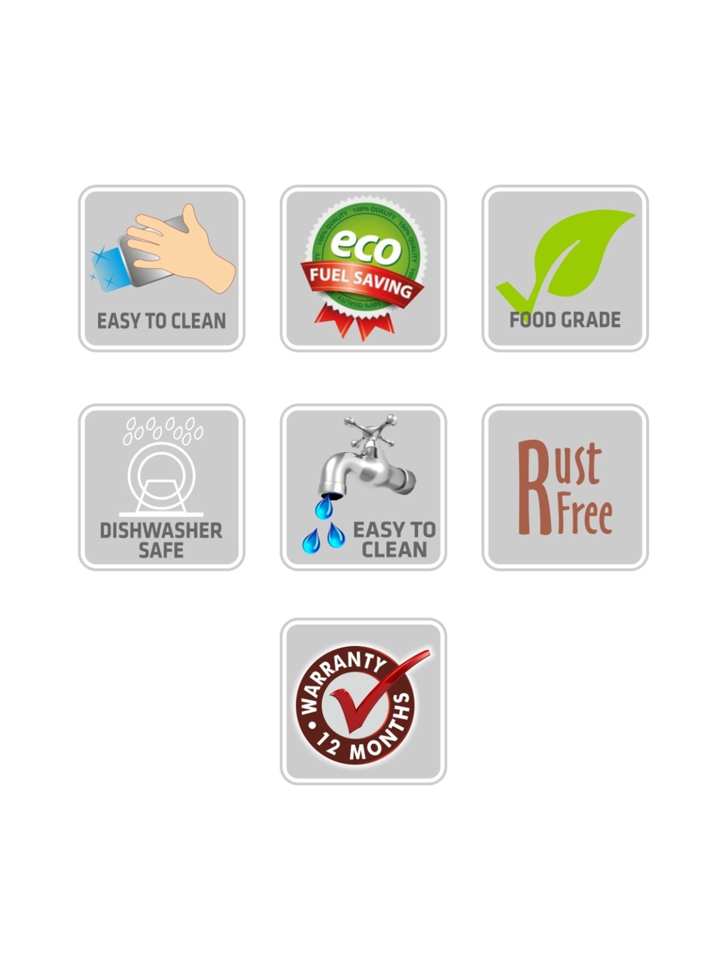 Milton Red Stainless Steel Small Tiffin Box - Set of 2