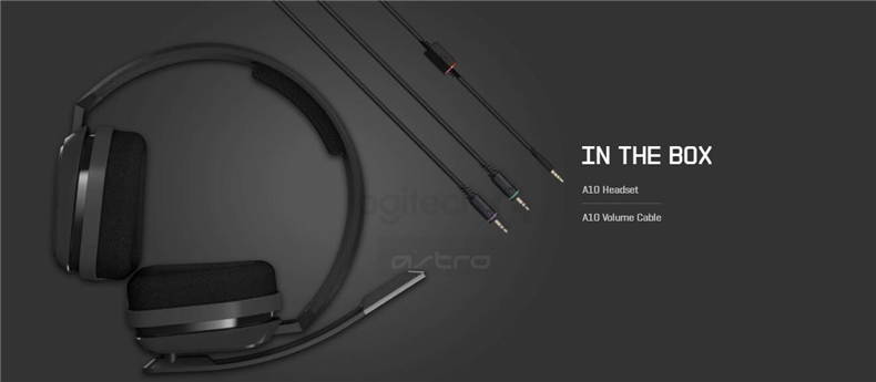 Logitech ASTRO A10 Wired Headset Over-Ear Gaming Headphones Noise Cancellation For PlayStation 4,PS4,Xbox One, PC, Mac,Switch