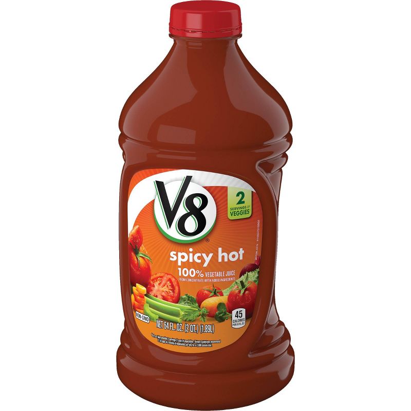 V8 Spicy Hot 100% Vegetable Juice - 64 fl oz Bottle