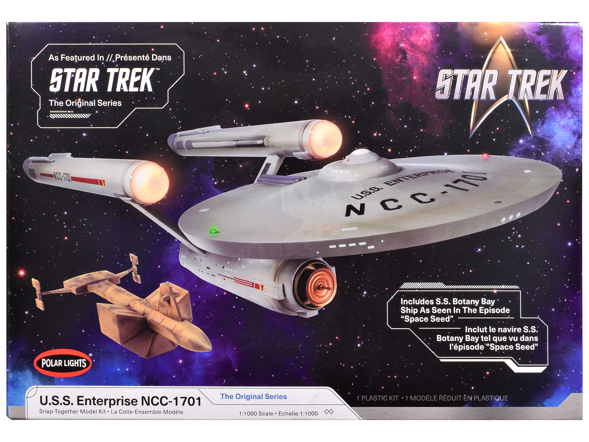 Skill 2 Model Kit U.S.S. Enterprise NCC-1701 Refit Starship "Star Trek" 1/537 Scale Model by AMT