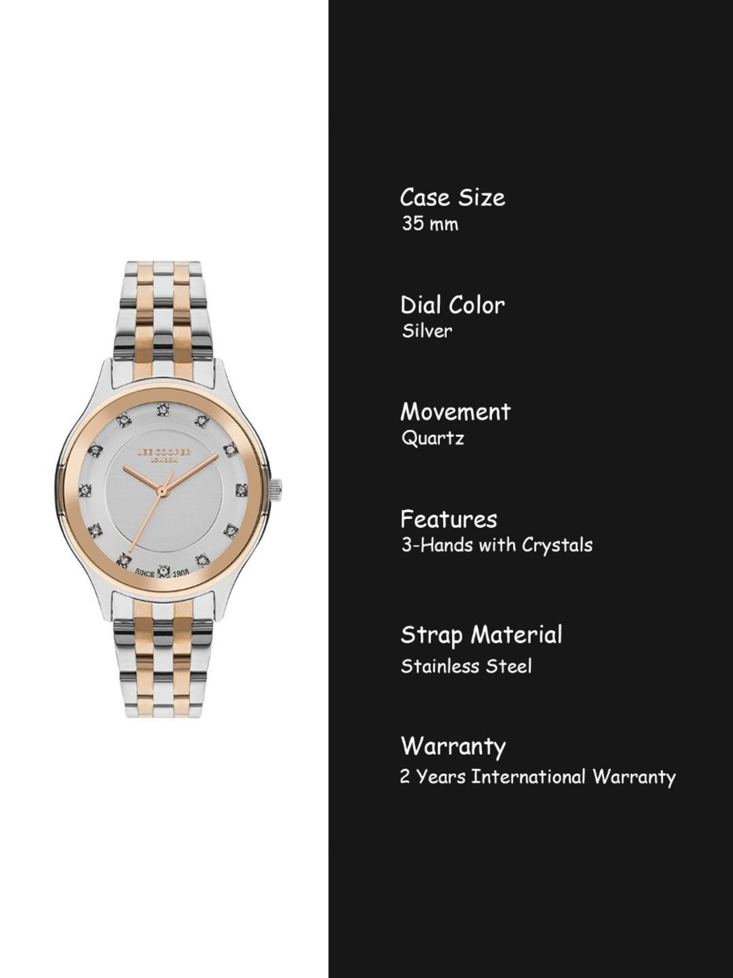 Lee Cooper LC07867.530 Analog Watch for Women