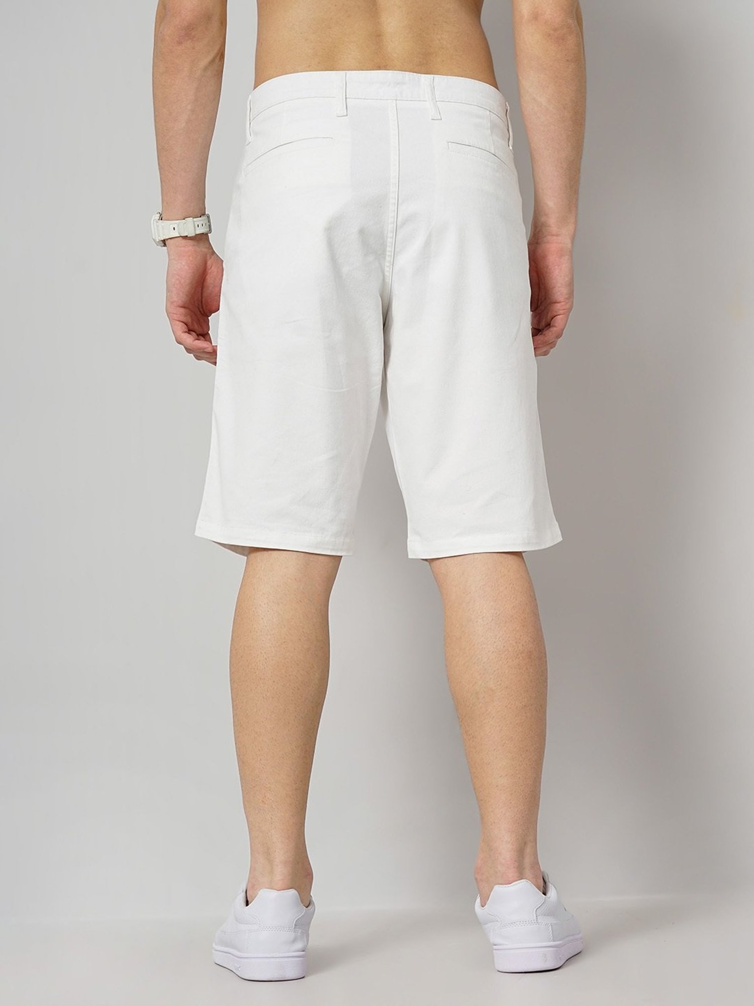 celio* White Regular Fit Shorts