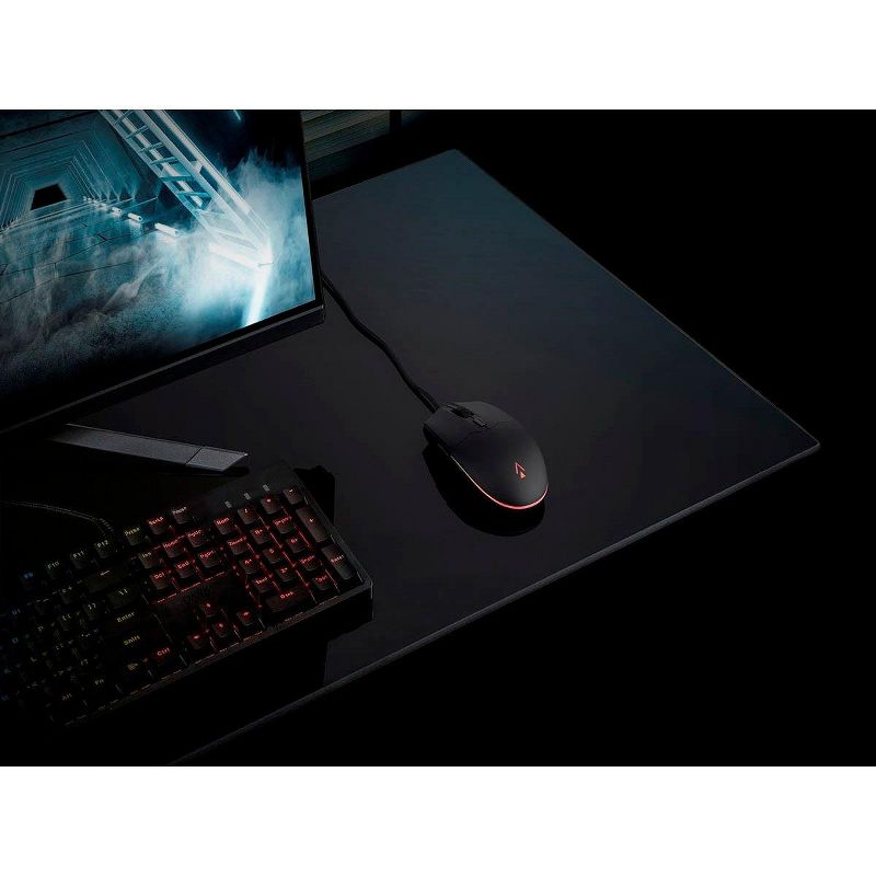 Dark Matter by Monoprice Rover Optical Gaming Mouse - 6200DPI Optical Pixart Sensor, Omron Switches, PAW3327, RGB, 6 DPI Presets