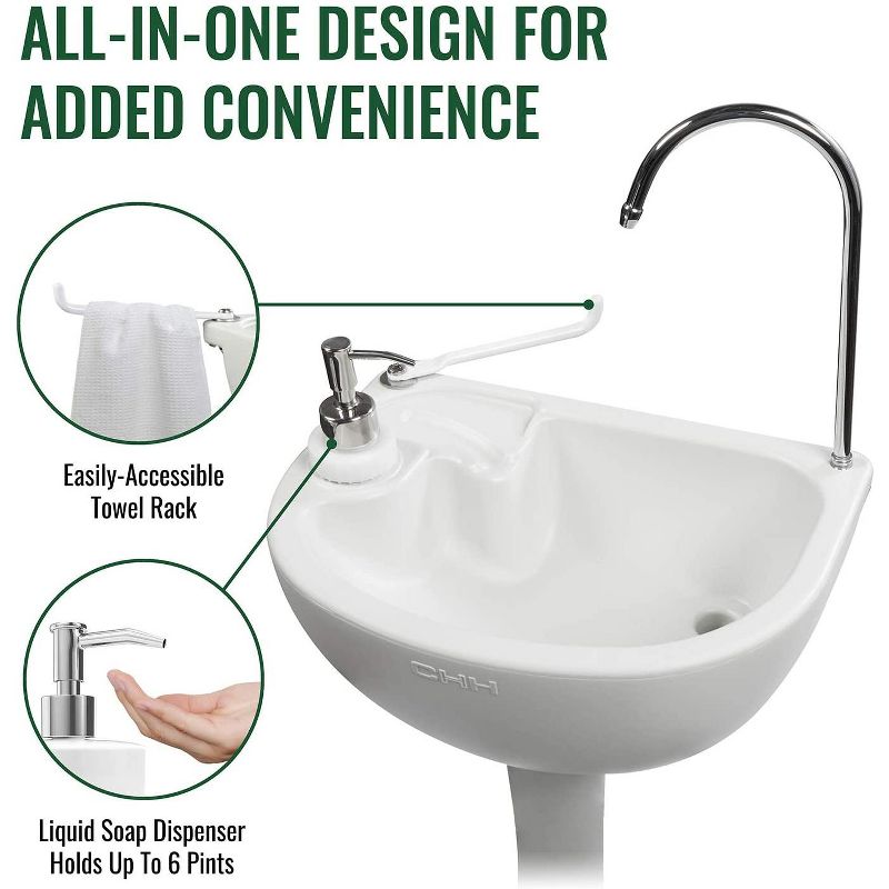 Hike Crew Portable Outdoor Sink w/ 19L Water Tank and 24L Waste Tank