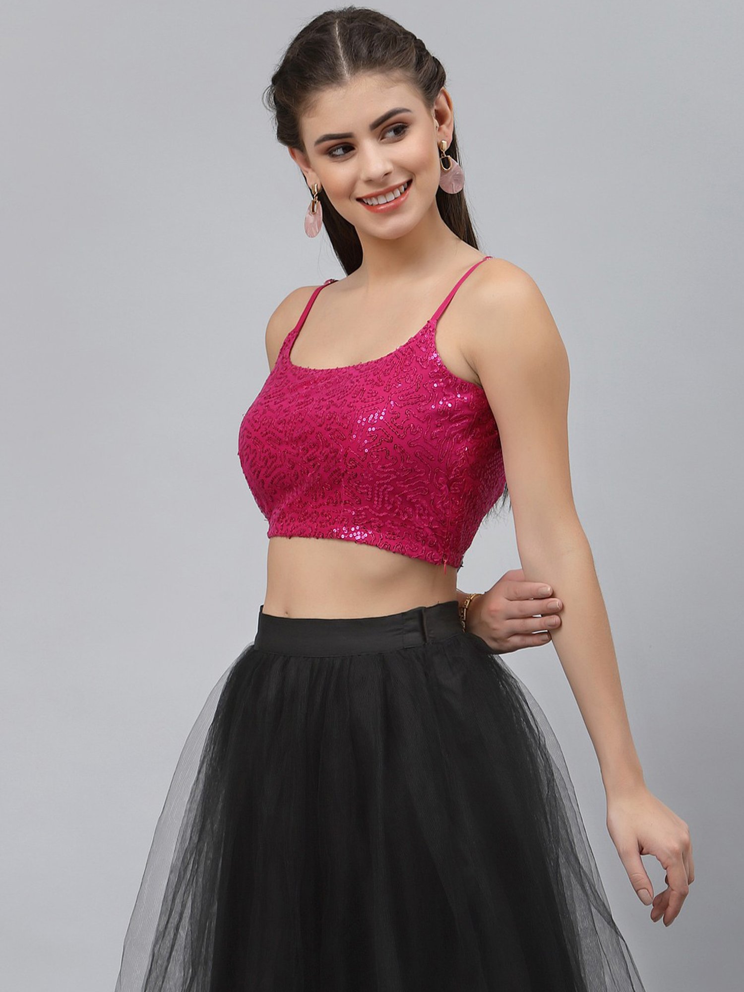 studiorasa Pink Embellished Choli
