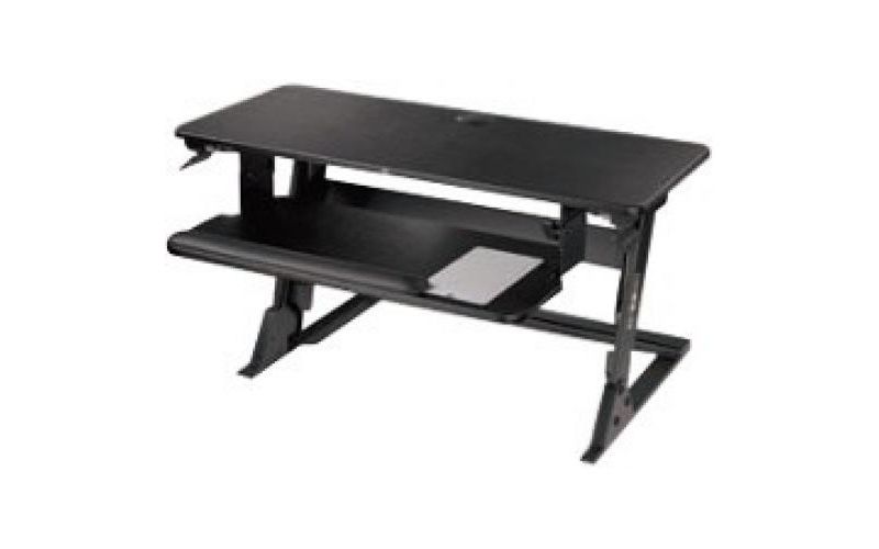 3M Precision Standing Desk - Up to 24" Screen Support - 45 lb Load Capacity - 6.2" Height x 42" Width x 23.2" Depth - Medium Density Fiberboard (MDF)