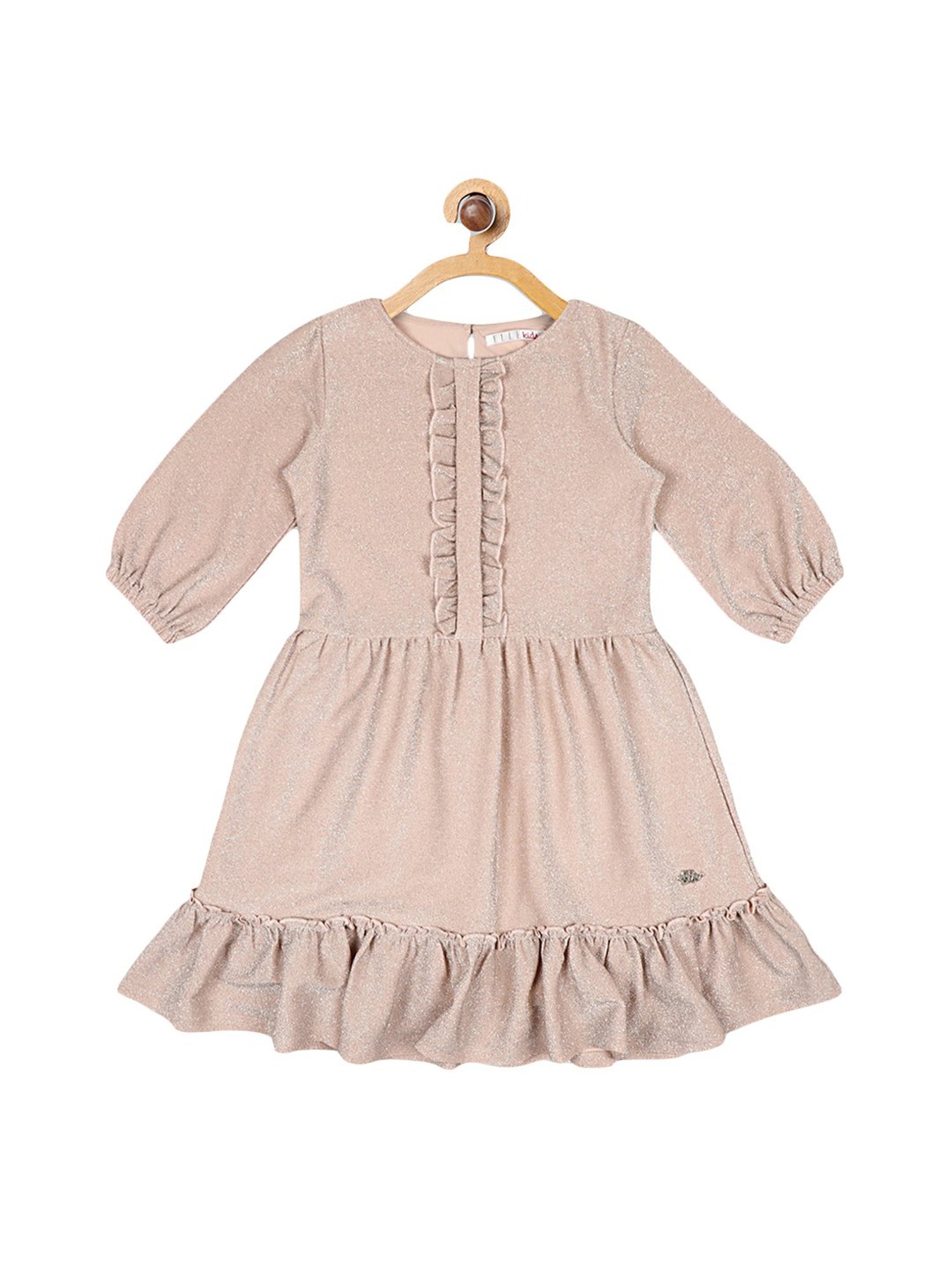 Elle Kids Pale Pink Regular Fit Dress