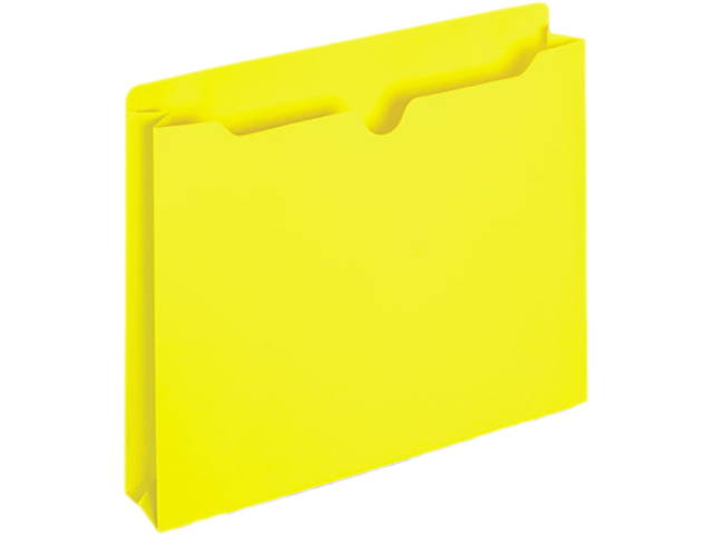 Globe-Weis B3043DTYEL File Jacket, Two Inch Expansion, Letter, Yellow, 50/Box