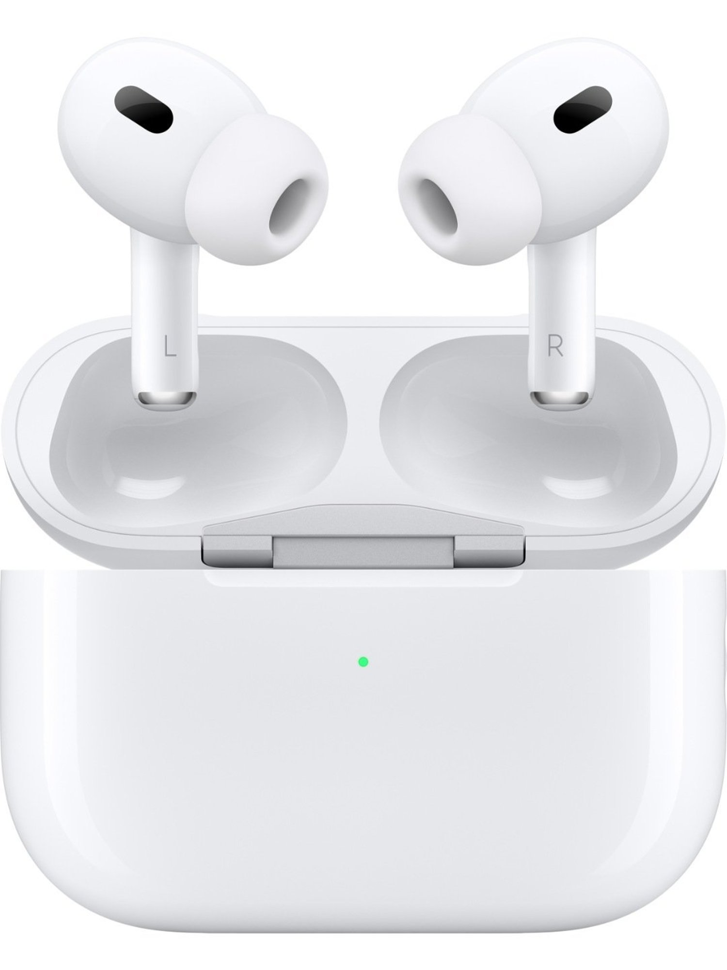 Apple AirPods Pro 2nd generation with MagSafe Case Bluetooth Earbuds (White, True Wireless)