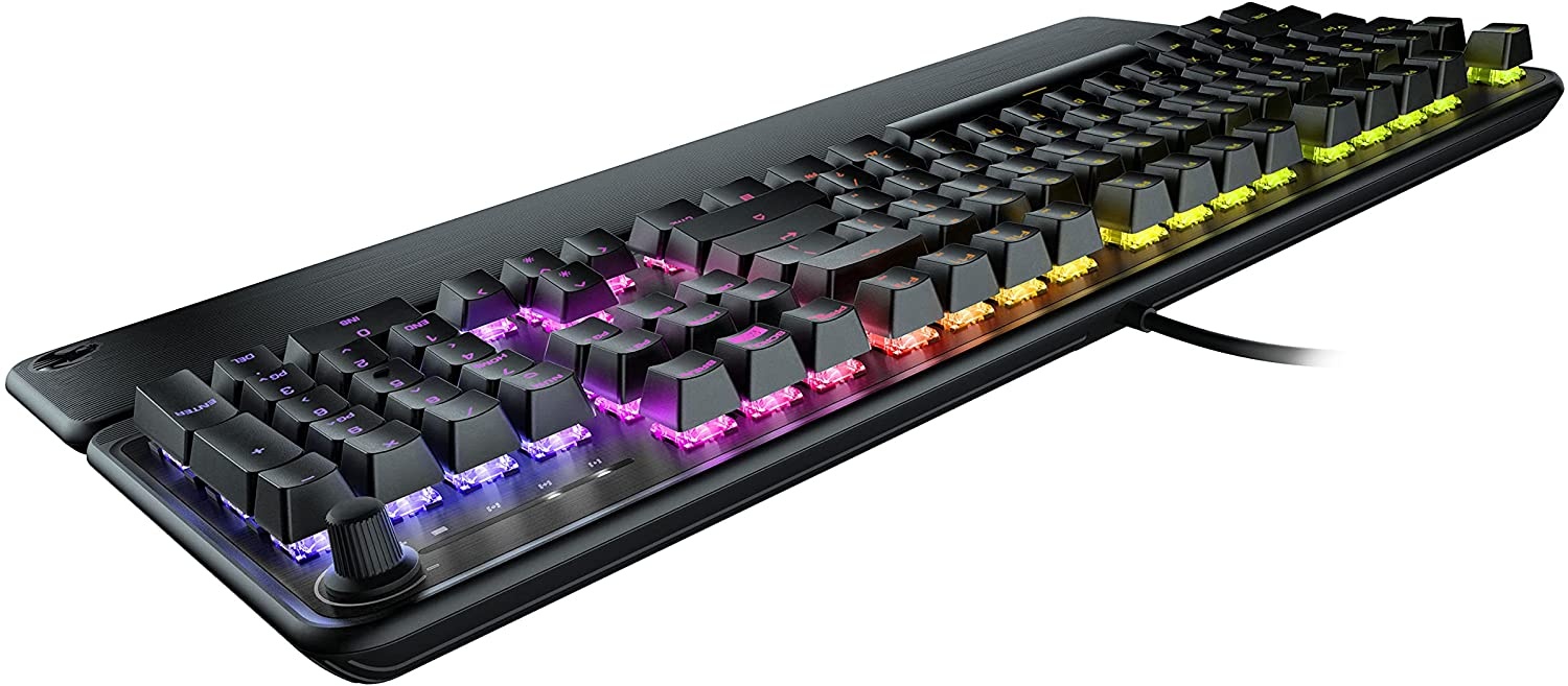 ROCCAT Pyro Mechanical Gaming Keyboard with RGB Lightning, Black (ROC-12-622)
