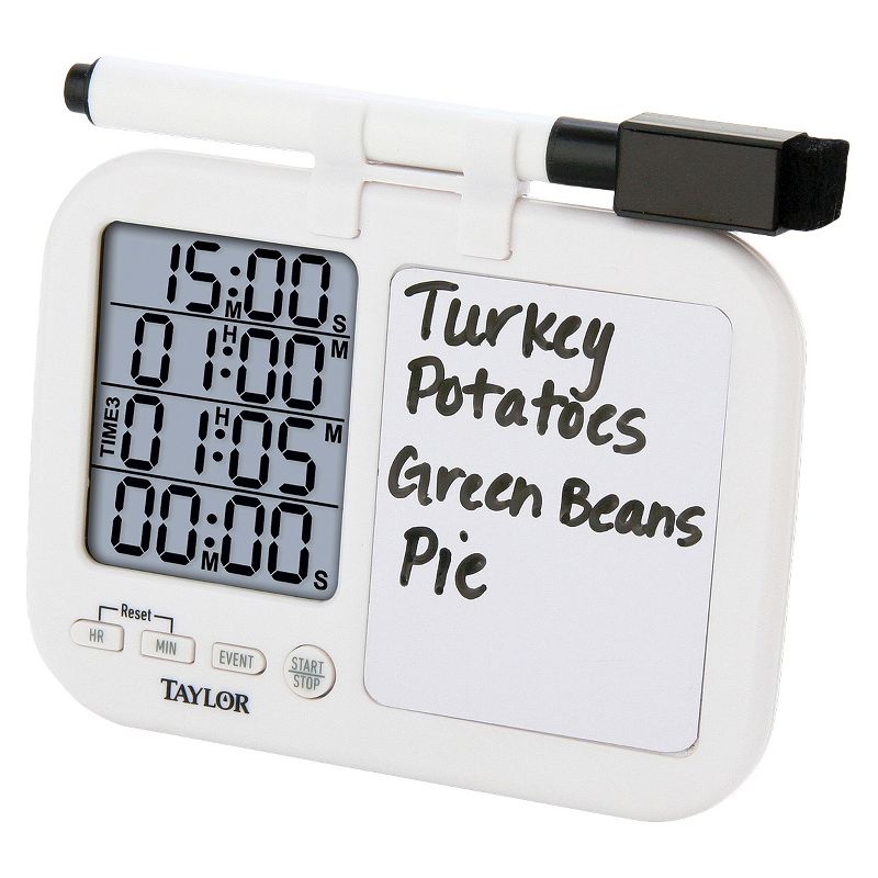 Polder Clock time stopwatch white