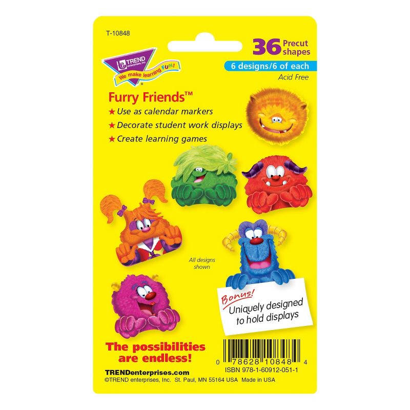6pk 36 per Pack Furry Friends Mini Accents Variety Pack - TREND