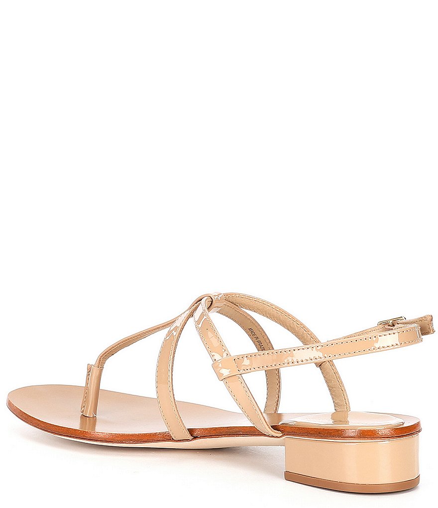 Antonio Melani Sabbina Patent Leather Thong Dress Sandals