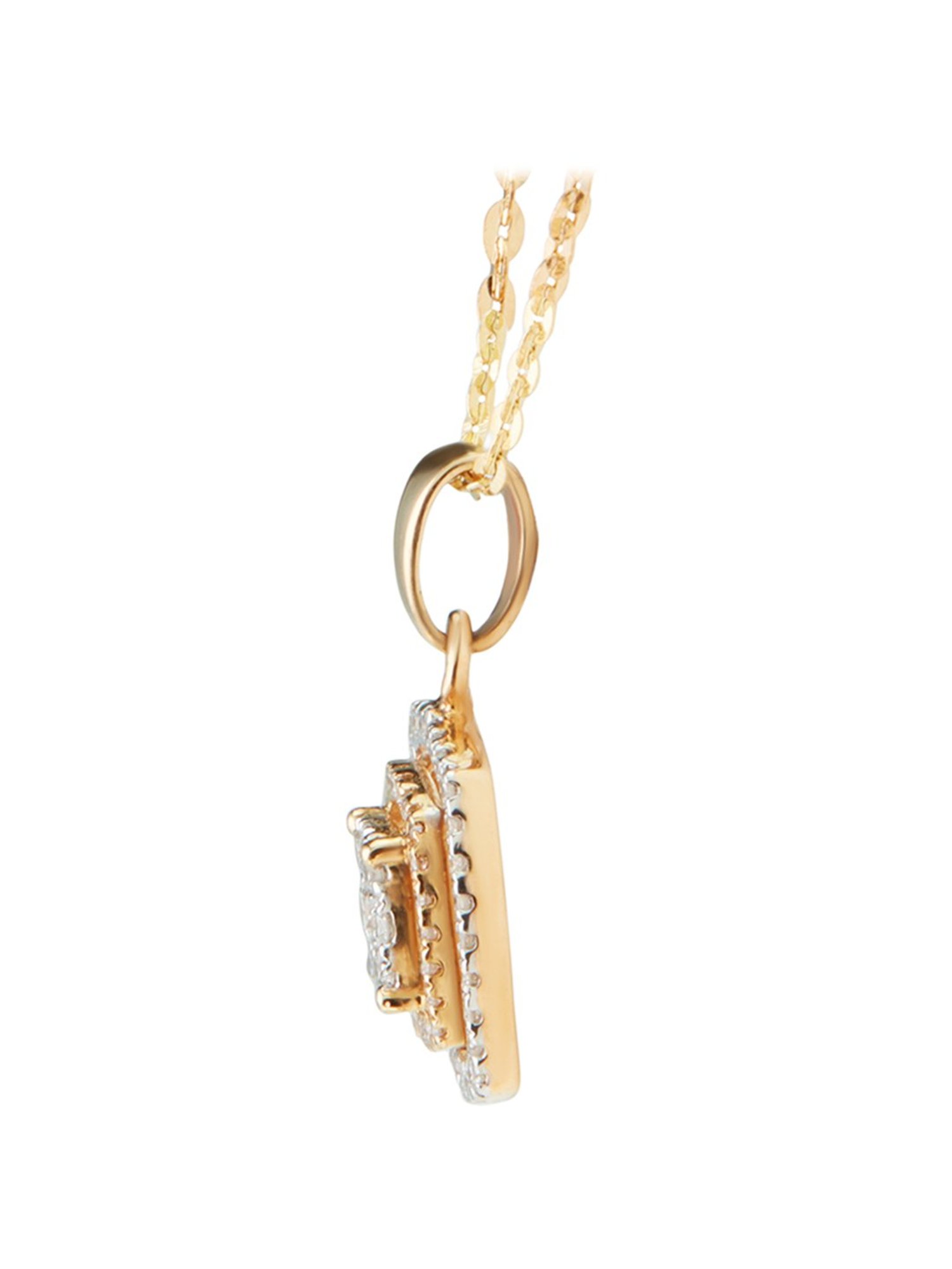 Waman Hari Pethe Jewellers 18k Gold & Diamond Pendant without Chain for Women