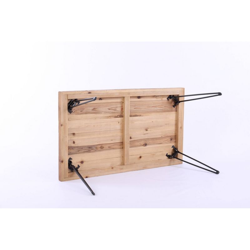 42" Exeter Coffee Table Natural/Black - Summerland Home