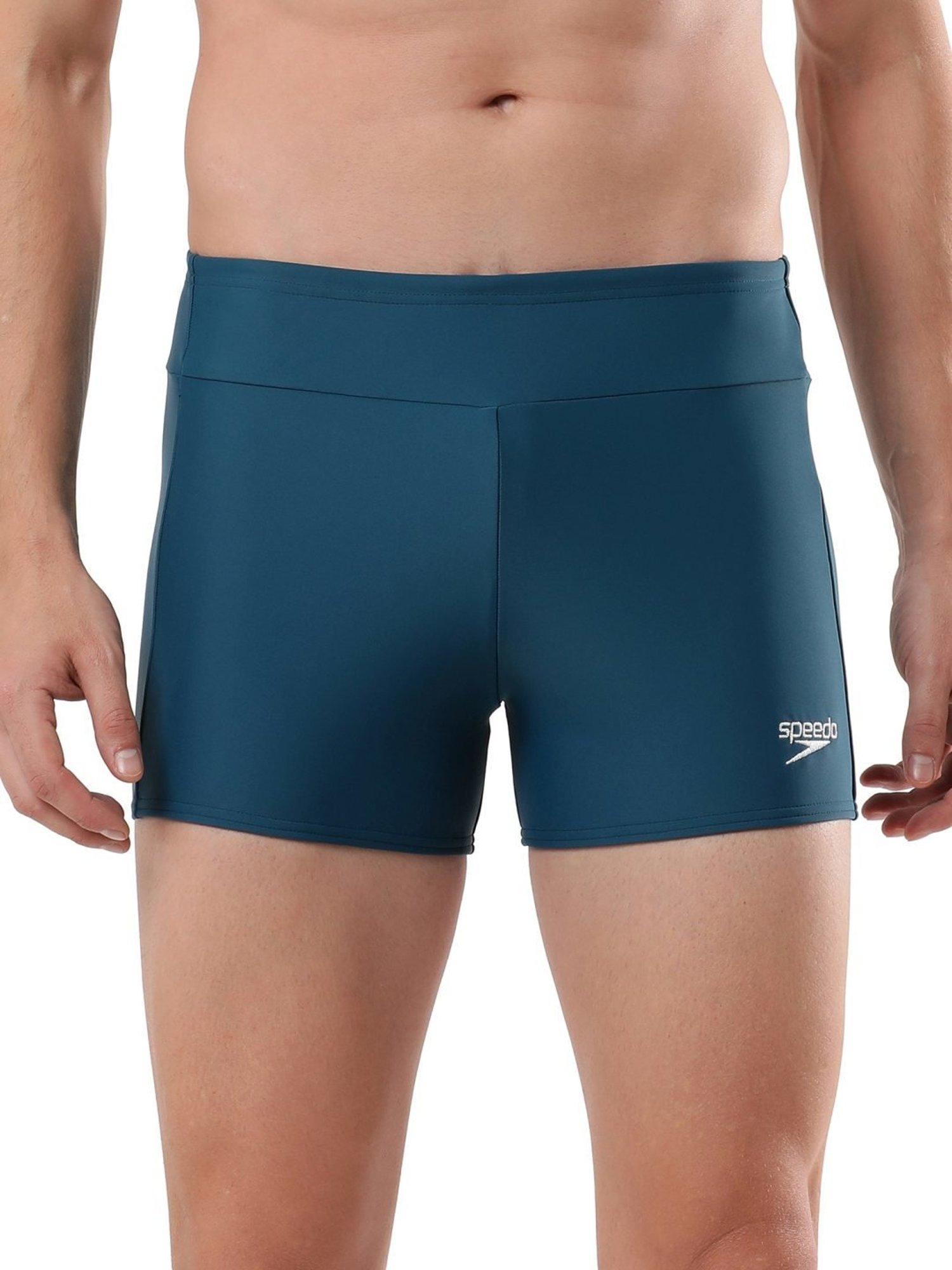 Speedo Darkteal Regular Fit Self Pattern Swimwears