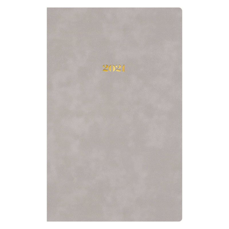 2021 The Everygirl Planner 5" x 8" Faux Leather Weekly/Monthly Bookbound Mist - Blue Sky