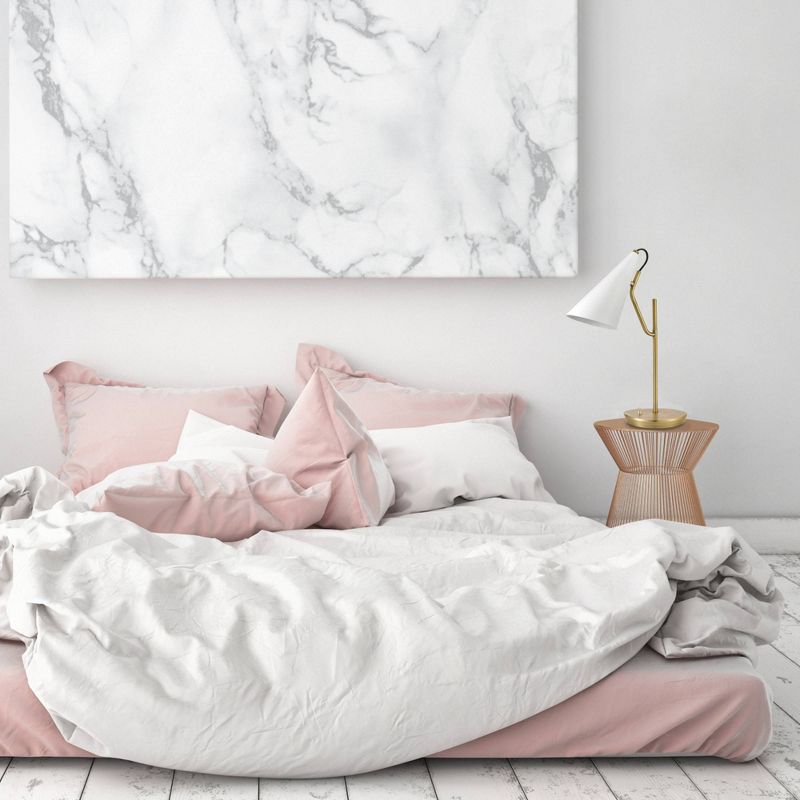 18" Hartford Desk Lamp with Shade Matte Brass/White - Globe Electric