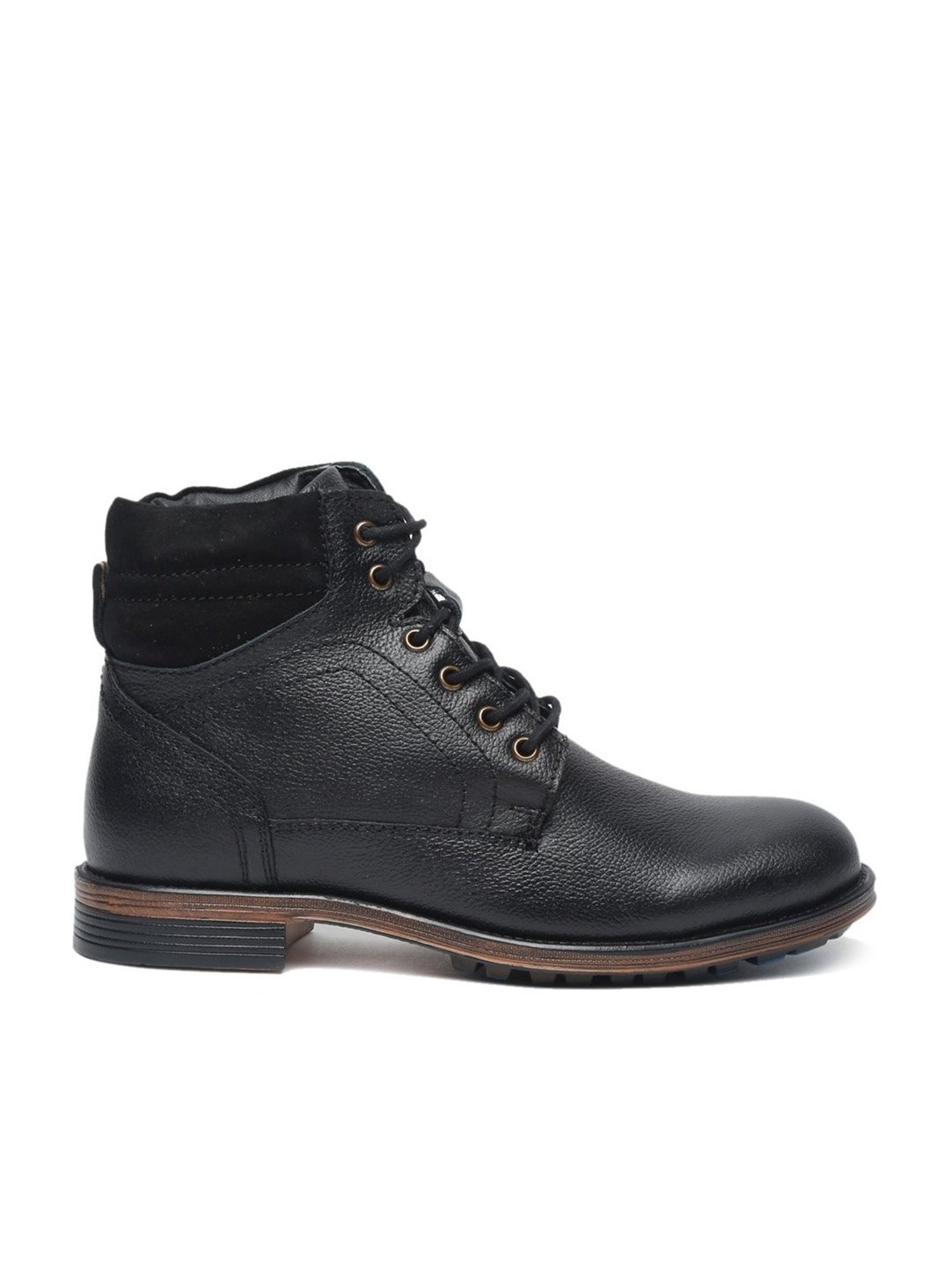 Teakwood Leathers Men's Black Derby Boots