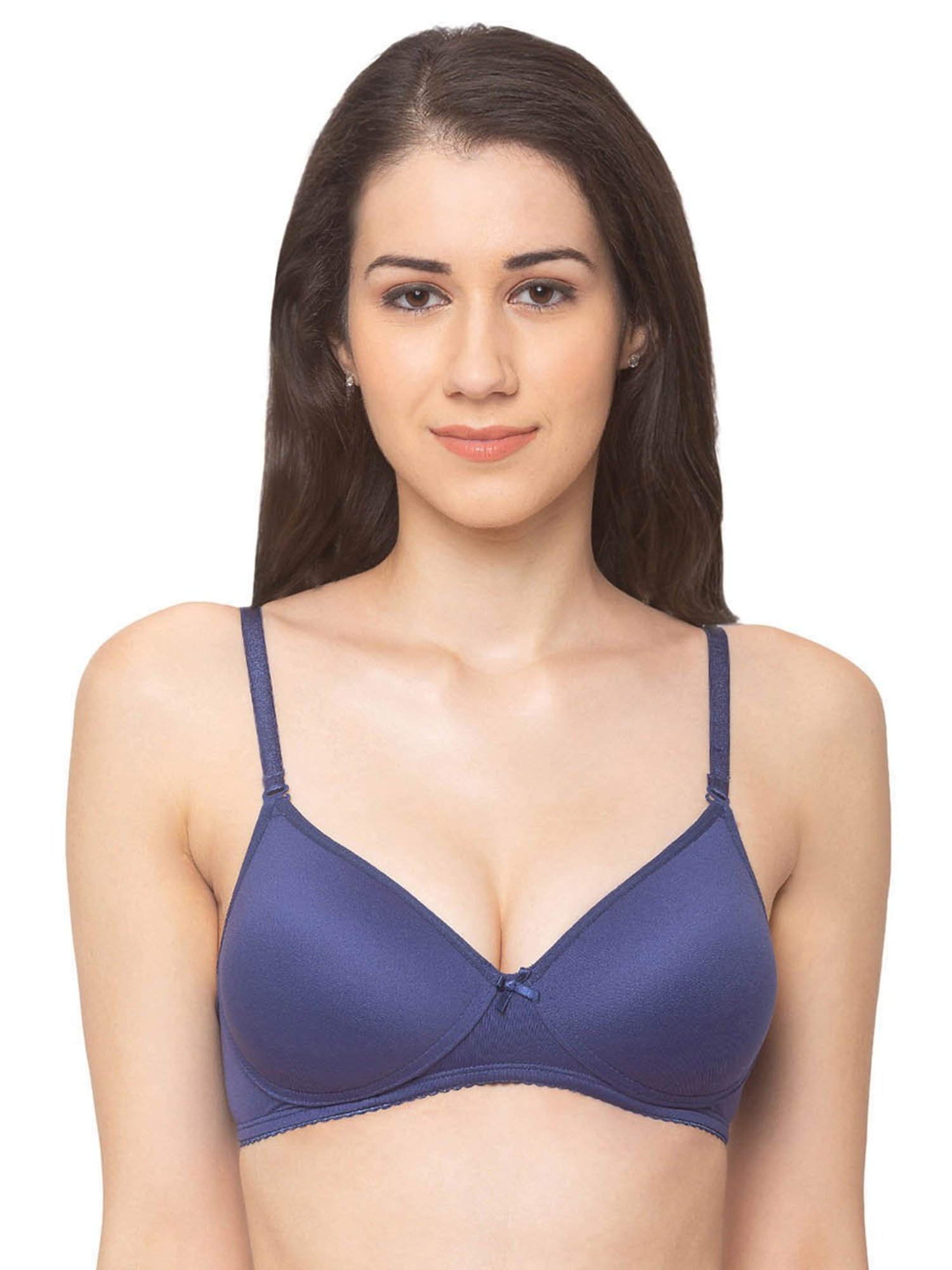 Candyskin Navy Non Wired Padded Full Coverage Bra