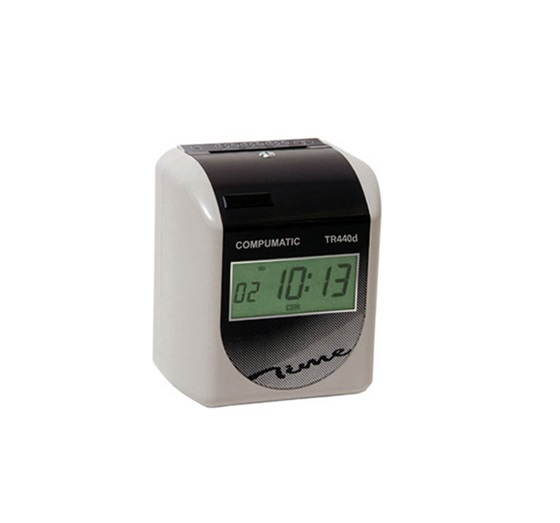 COMPUMATIC TR440d Self Aligning Digital Display Time Clock - Top Load, Automatic Across the Card, Digital Clock Face, Part# TR440d