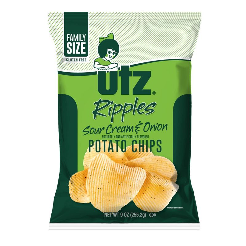 Utz Sour Cream & Onion Potato Chips - 9oz
