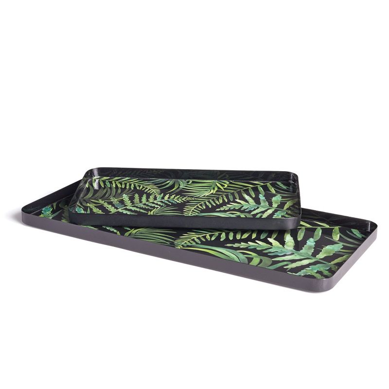 Plum & Post Garden Fern Rectangular Trays, S/2