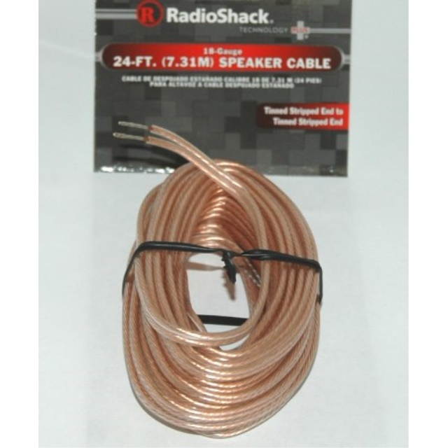 RadioShack 24-Foot Speaker Cable, 18-Gauge