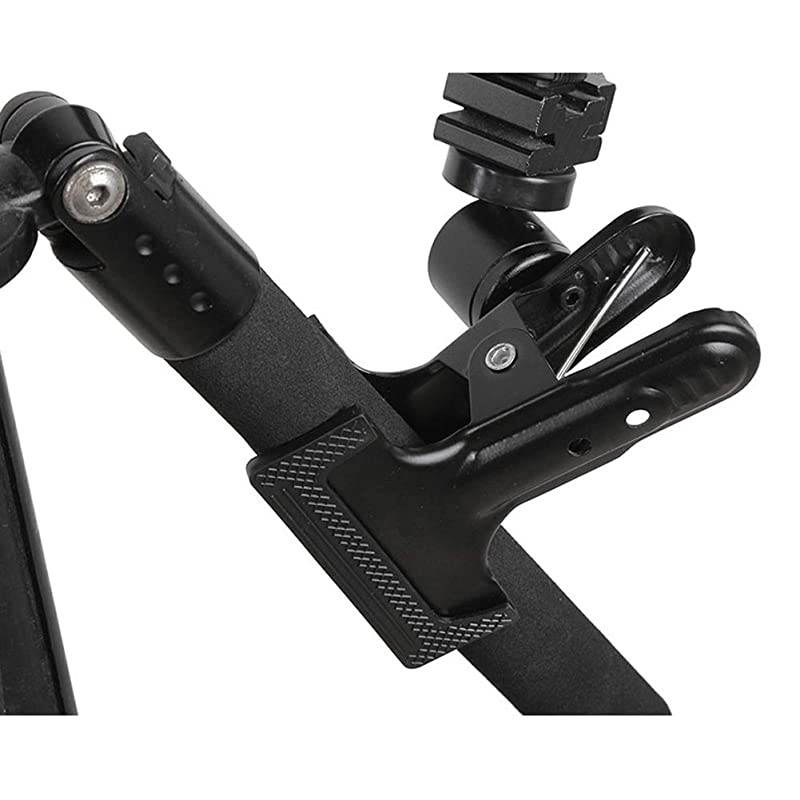 Flash Hot Shoe Heavy Duty Clip Clamp Flash Reflector Holder Mount with 360&deg; Swivel Ball Head Standard 14quot Screw for Light Stand Bracket DSLR Camera Flash Speedlite Tripod2Pack
