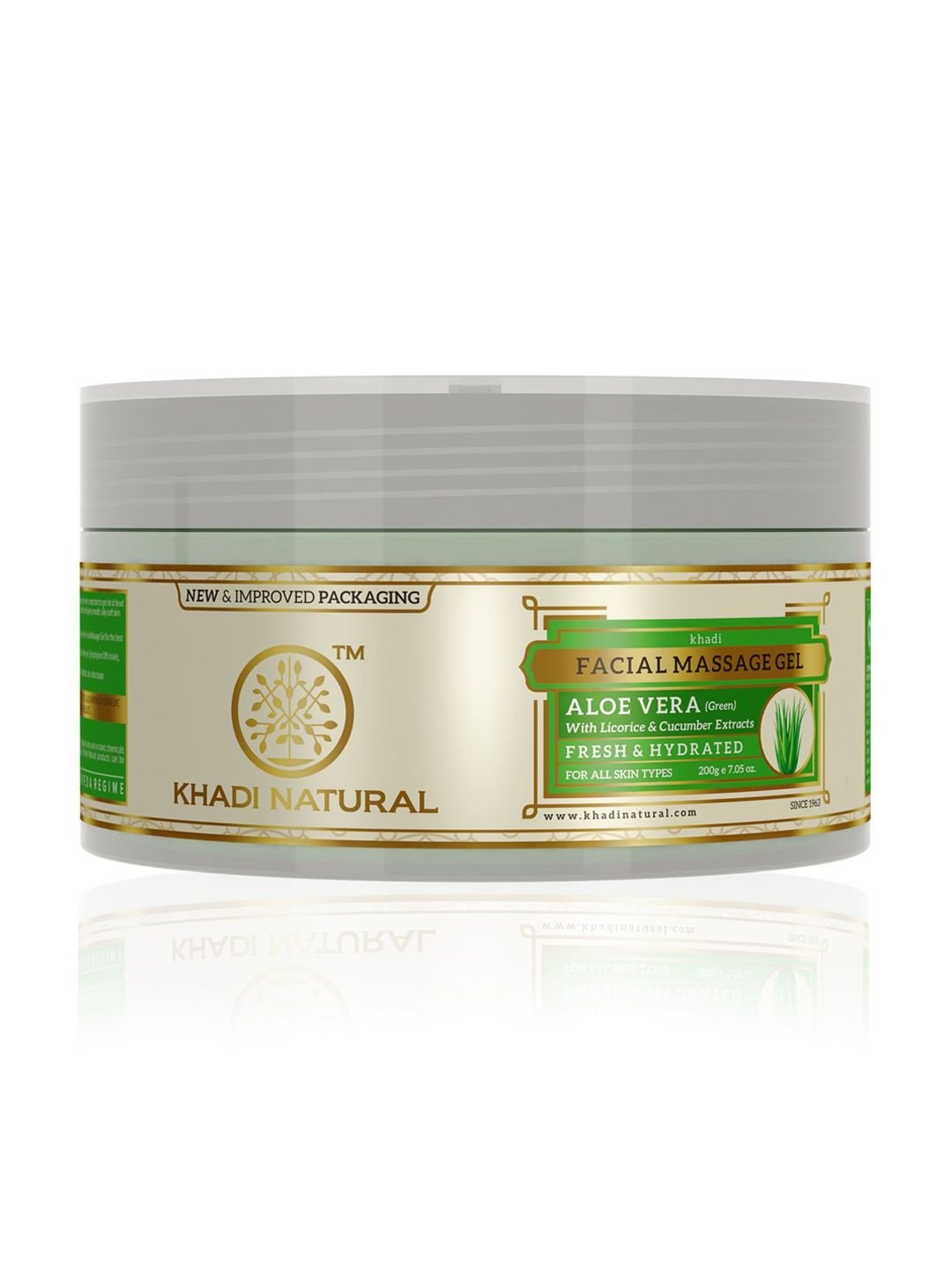 Khadi Natural Fresh & Hydrated Aloe Vera Facial Massage Gel - 200 gm