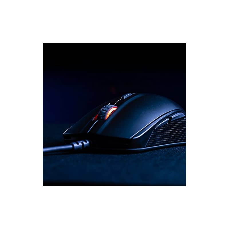 Rival 110 Gaming Mouse 7200 CPI TrueMove1 Optical Sensor Lightweight Design RGB Lighting